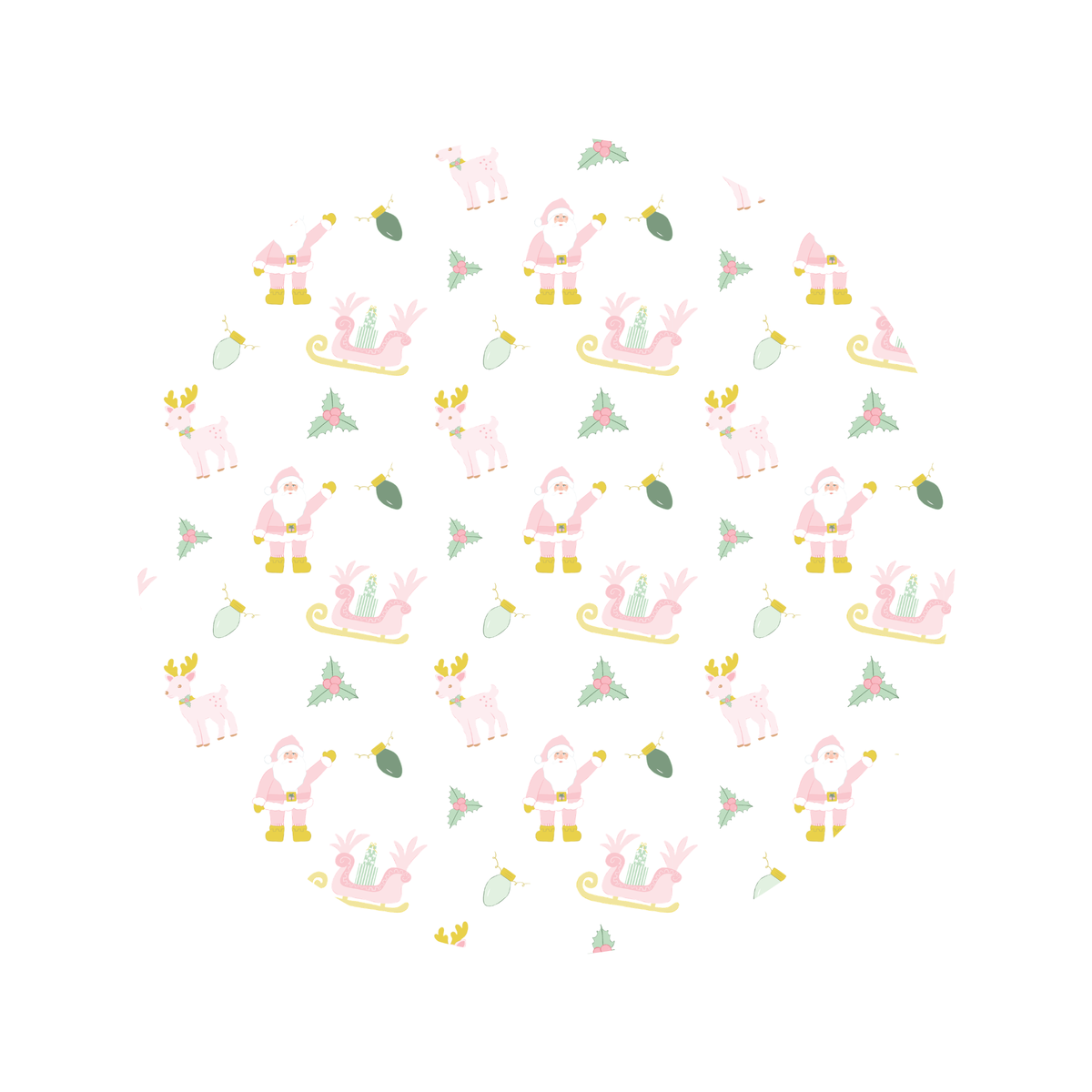 Pink Jolly Santa